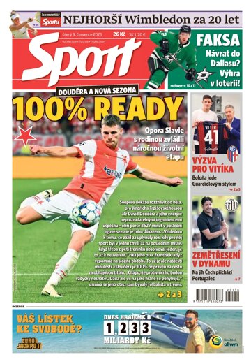 Obálka e-magazínu Sport 8.7.2025