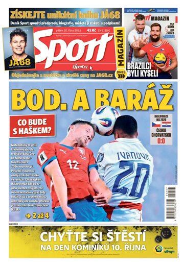 Obálka e-magazínu Sport 10.10.2025