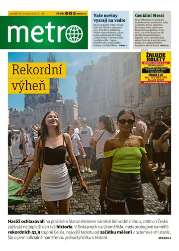 Obálka e-magazínu deník METRO 29.6.2026