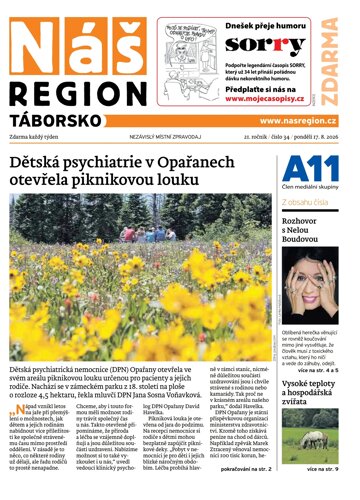 Obálka e-magazínu Náš Region - Jižní Čechy Táborsko 34/2026