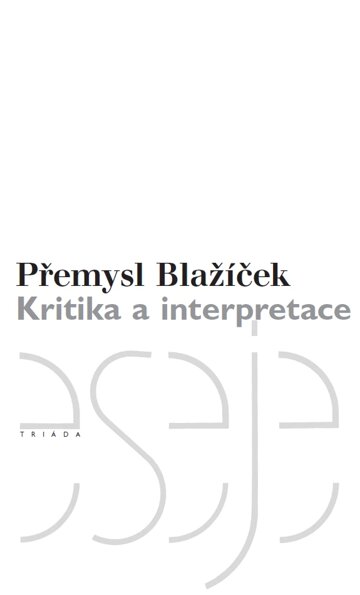 Obálka knihy Kritika a interpretace