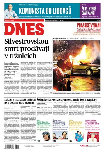 Obálka e-magazínu MF Dnes 20.12.2014