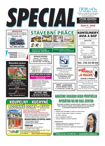 Obálka e-magazínu Special 4/2015