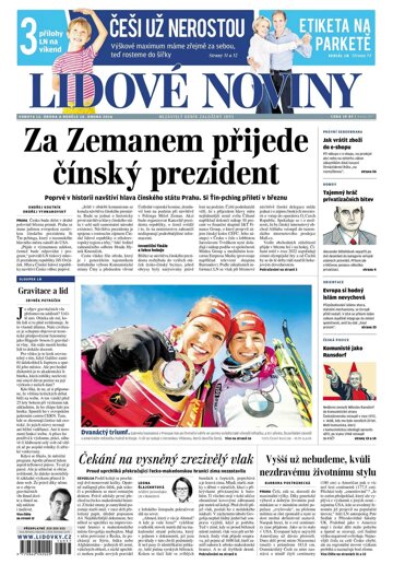 Obálka e-magazínu Lidové noviny 13.2.2016