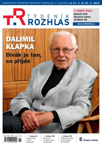 Obálka e-magazínu Týdeník Rozhlas 11/2016