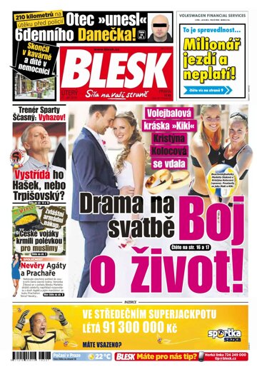 Obálka e-magazínu Blesk 27.9.2016