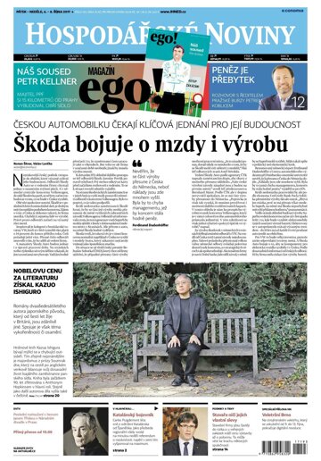 Obálka e-magazínu Hospodářské noviny 193 - 6.10.2017