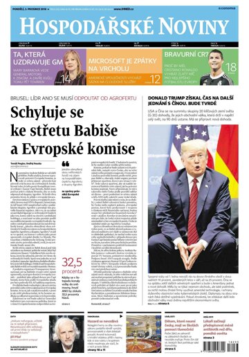 Obálka e-magazínu Hospodářské noviny 233 - 3.12.2018