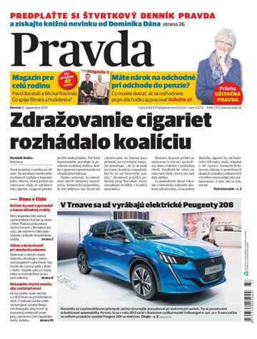 Obálka e-magazínu Pravda 12. 9. 2019