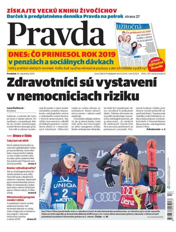Obálka e-magazínu Pravda 30. 12. 2019