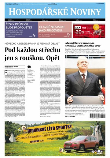 Obálka e-magazínu Hospodářské noviny 176 - 10.9.2020