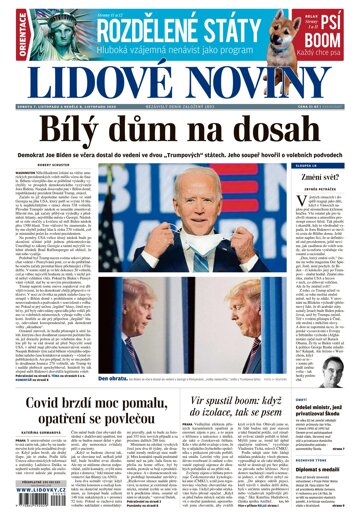 Obálka e-magazínu Lidové noviny 7.11.2020