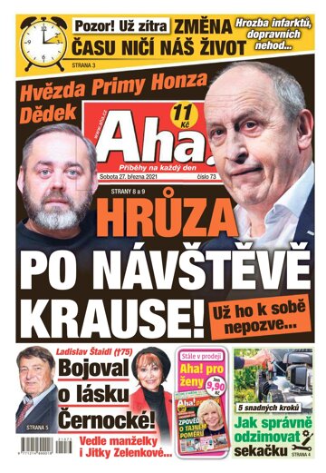 Obálka e-magazínu AHA! 27.3.2021