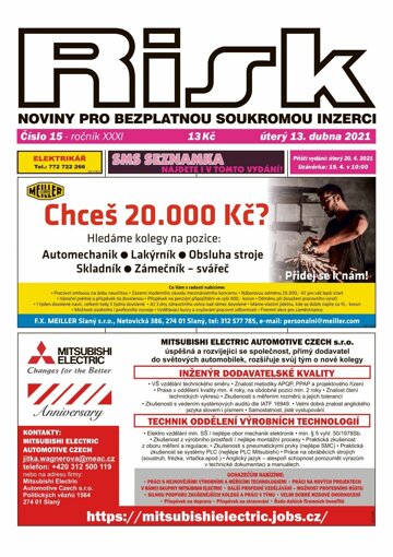 Obálka e-magazínu Risk 15/2021