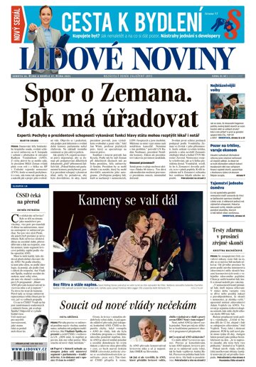 Obálka e-magazínu Lidové noviny 16.10.2021