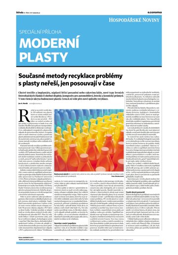 Obálka e-magazínu Hospodářské noviny - příloha 203 - 20.10.2021 Moderní plasty