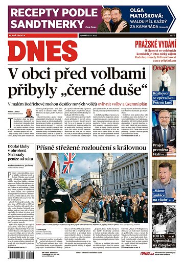 Obálka e-magazínu MF Dnes 19.9.2022