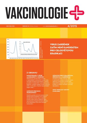 Obálka e-magazínu Vakcinologie 4/2015