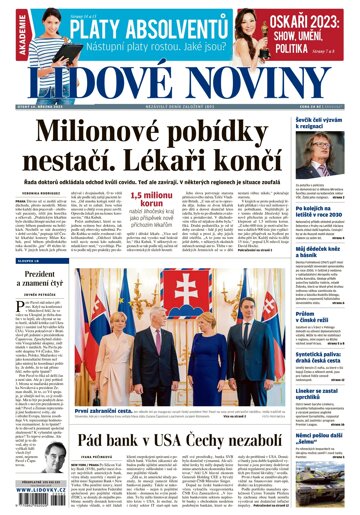 Obálka e-magazínu Lidové noviny 14.3.2023