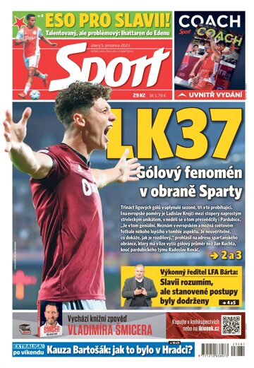 Obálka e-magazínu Sport 5.12.2023