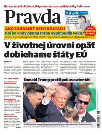 Obálka e-magazínu Pravda 15. 7. 2024