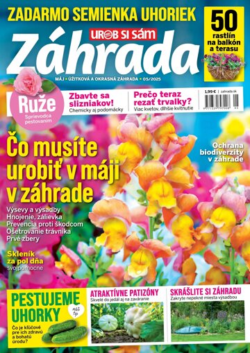 Obálka e-magazínu Záhrada 2025 05