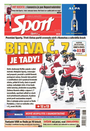 Obálka e-magazínu Sport 12.4.2025