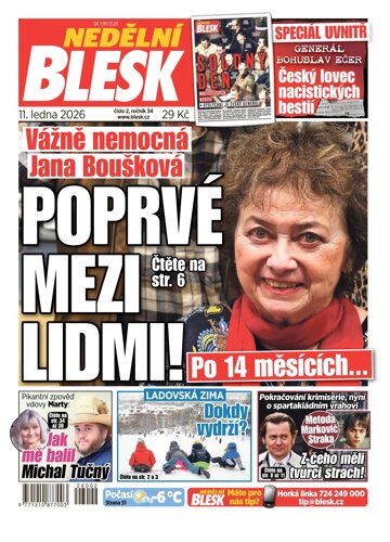 Obálka e-magazínu Nedělní Blesk 11.1.2026
