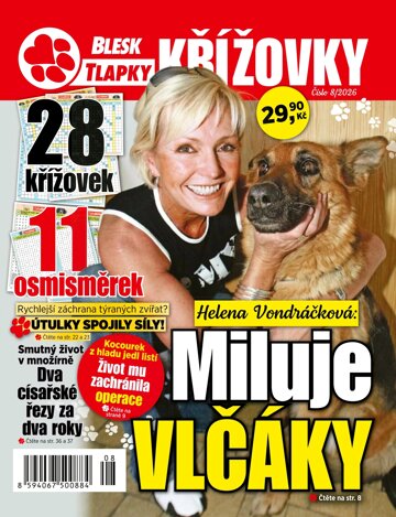 Obálka e-magazínu Blesk Tlapky Křížovky 8/2026