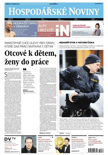 Obálka e-magazínu Hospodářské noviny 039 - 25.2.2015