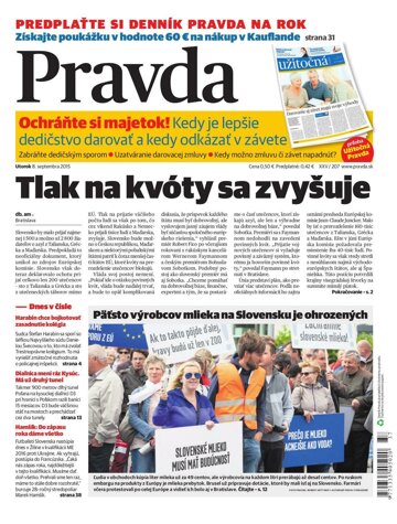 Obálka e-magazínu Pravda 8.9.2015