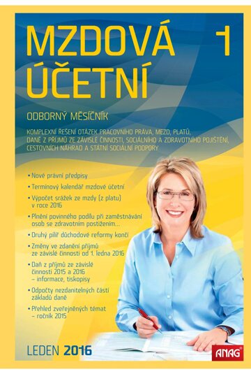 Obálka e-magazínu Mzdová účetní 2016 1/16