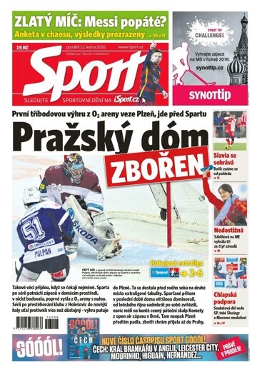 Obálka e-magazínu Sport 11.1.2016