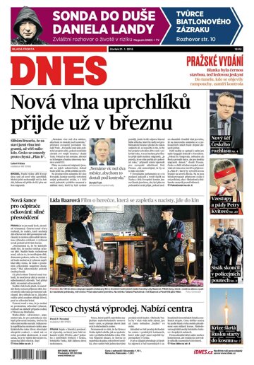 Obálka e-magazínu MF Dnes 21.1.2016