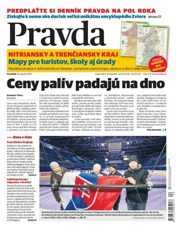 Obálka e-magazínu Pravda 25.1.2016