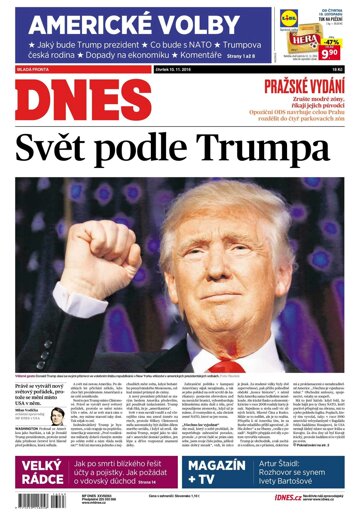 Obálka e-magazínu MF Dnes 10.11.2016