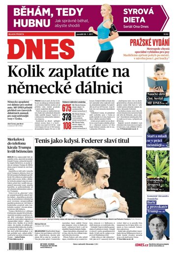 Obálka e-magazínu MF Dnes 30.1.2017