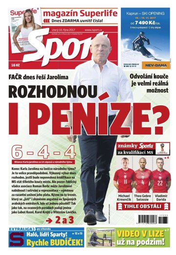 Obálka e-magazínu Sport 10.10.2017