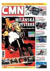 Obálka e-magazínu ČESKÉ MOTOCYKLOVÉ NOVINY 45/2011