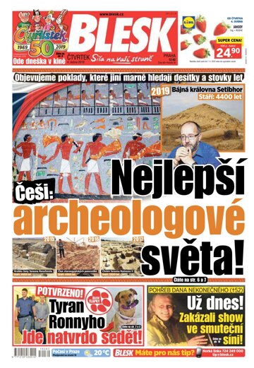 Obálka e-magazínu Blesk 4.4.2019