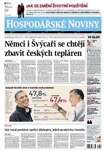 Obálka e-magazínu Hospodářské noviny 216 - 6.11.2012