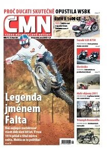 Obálka e-magazínu ČESKÉ MOTOCYKLOVÉ NOVINY 11/2011