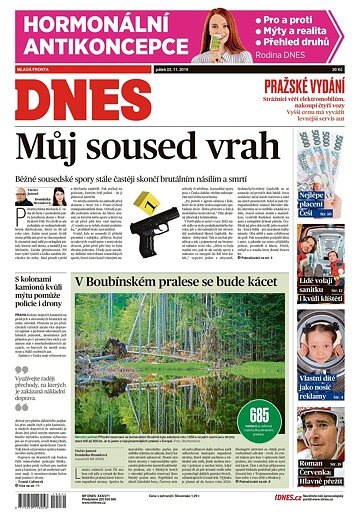 Obálka e-magazínu MF Dnes 22.11.2019