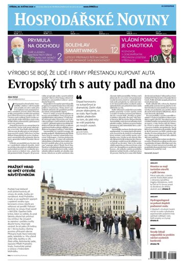 Obálka e-magazínu Hospodářské noviny 096 - 20.5.2020