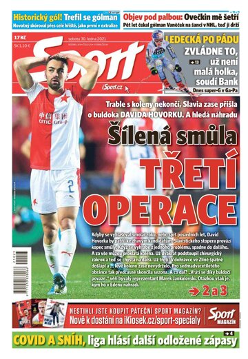 Obálka e-magazínu Sport 30.1.2021