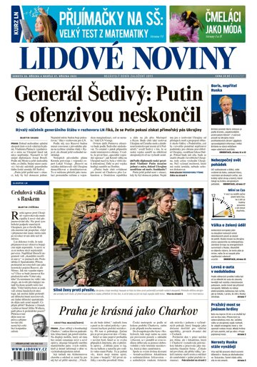 Obálka e-magazínu Lidové noviny 26.3.2022