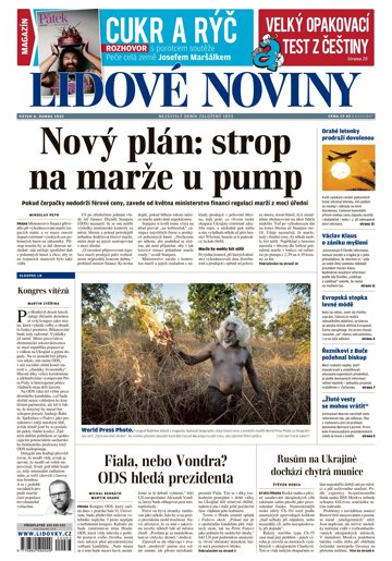 Obálka e-magazínu Lidové noviny 8.4.2022