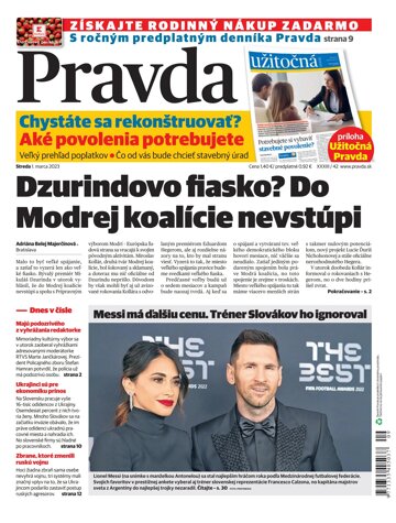 Obálka e-magazínu Pravda 1. 3. 2023