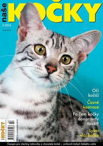 Obálka e-magazínu Naše kočky 2/2024