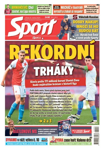 Obálka e-magazínu Sport 31.1.2024